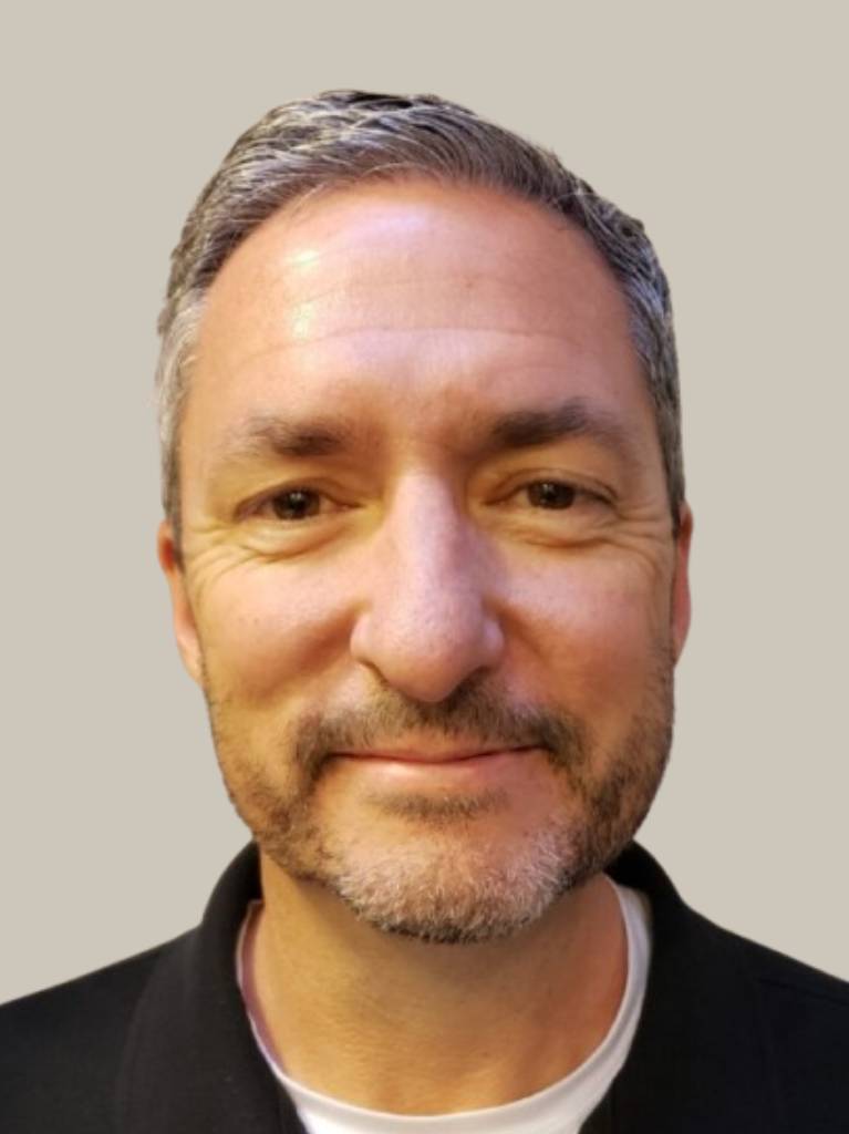 Smiling man close-up portrait